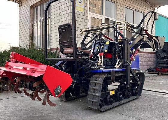 Компактный 35 л.с. ползающий трактор сельскохозяйственное оборудование с передним погрузчиком ведро