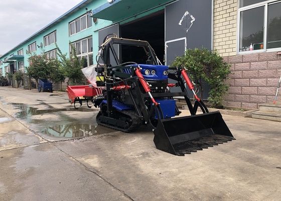 Сельскохозяйственный 35HP сухой земляный трейлер трактор мини с вращающимся культиватором