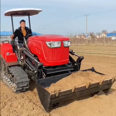 OEM ODM 80hp ползучий трактор резиновый трактор с погрузчиком